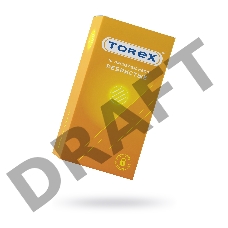 Презервативы ребристые TOREX  латекс, №12, 18,5 см