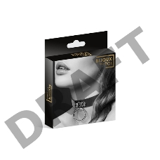 Чокер с кольцом черный COLLIER FETISH NOIR