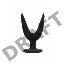 Черная анальная пробка-эспандер Split 1 - 10 см.