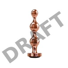 Gender X GOLD DIGGER MEDIUM Золотой анальный стимулятор-елочка средний