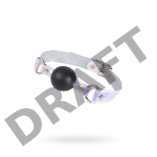 Кляп Sitabella белый,кожа