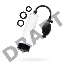 Механическая помпа Sexus Men Erection Bjorn, ABS-пластик, черная, 55 см