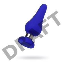 Анальная втулка ToDo by Toyfa Сlassic, размер L, силикон, синяя, 13 см, Ø 4,6 см