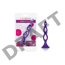 Фиолетовая анальная елочка Silicone Triple Probe - 14,5 см.