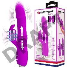 Вибромассажер кролик с функцией поступательных движений Baile Pretty Love Dorothy