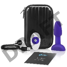 Фиолетовая анальная пробка с римминг-эффектом RIMMING PETITE - 12,4 см.