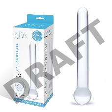 Стеклянный жезл с шаром - 16,5 см.