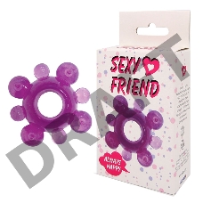 Фиолетовое эрекционное кольцо Sexy Friend 