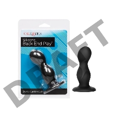 Черный анальный стимулятор Silicone Back End Play - 10,75 см.