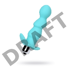 Анальная вибровтулка ToDo by Toyfa Bland, силикон, голубая, 12 см, Ø 2,8 см