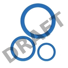 Набор из 3 эрекционных колец синего цвета