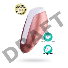 Вакуум-волновой бесконтактный стимулятор клитора Satisfyer Love Breeze, силикон, розовый, 9,5 см.