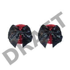 Красные пэстисы Blaze с черными бантиками