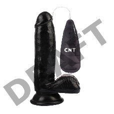 Вибратор CNT 6.7'' Stud Realistic Dildo Black CNT-180089B
