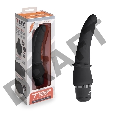 Черный анальный вибратор 7 Slim Anal Realistic Vibrator - 20 см.