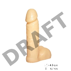 Фаллоимитатор пустотелый телесный