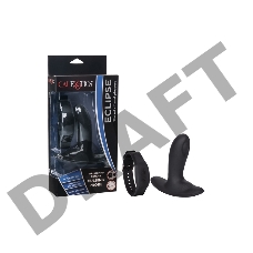 Черный массажер простаты с пультом-браслетом Eclipse Wristband Remote Pulsing Probe - 11,5 см.