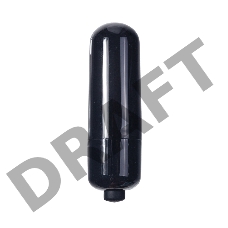 Черная гладкая вибропуля Mady - 6 см.