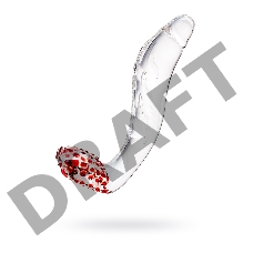 Нереалистичный фаллоимитатор Sexus Glass, стекло, прозрачный, 17,5 см