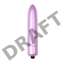 Розовая гладкая вибропуля Mae - 9 см.