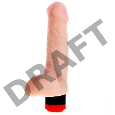 Реалистичный вибратор ART-Style №7 с мошонкой - 19,5 см.