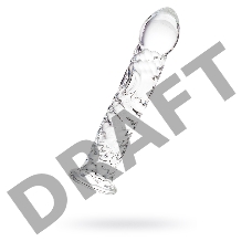 Нереалистичный фаллоимитатор Sexus Glass, стекло, прозрачный, 16,5 см