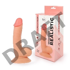 Телесный реалистичный фаллоимитатор Erowoman - 18 см.