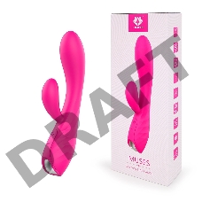 Ярко-розовый вибратор-кролик MUSES