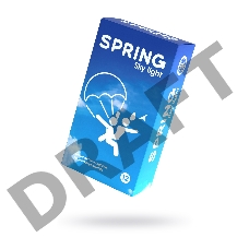 Презервативы Spring  Sky Light, классические, латекс, 17,5см, 12 шт