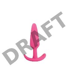 Розовая анальная втулка - 9,5 см.