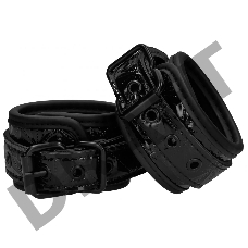 Черные поножи Luxury Ankle Cuffs