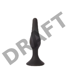 Чёрная анальная втулка Sex Expert - 10 см.