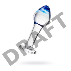 Анальная втулка Sexus Glass, стекло, прозрачная, 11,5 см, Ø 4 см