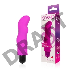 Розовый фантазийный вибромассажер Cosmo - 11,5 см.