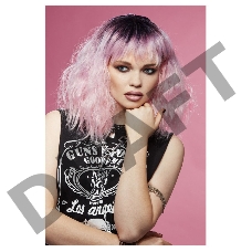 Парик rock star (розовый обмре) (Fever) (One Size)