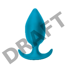 Бирюзовая анальная пробка Insatiable - 10,5 см.