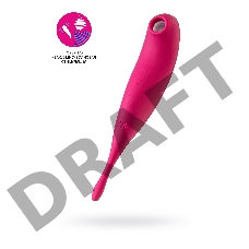 Вакуум-волновой бесконтактный стимулятор клитора Satisfyer Twirling Pro, силикон, красный