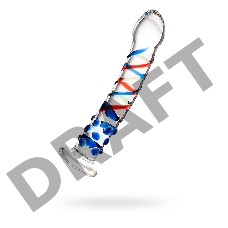 Нереалистичный фаллоимитатор Sexus Glass, стекло, прозрачный, 18 см