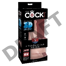 King Cock Plus Фаллоимитатор-реалистик 5 с яичками
