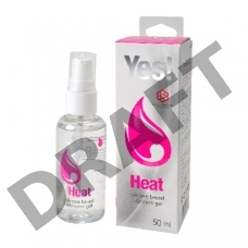 Возбуждающая силиконовая вагинальная смазка Yes Heat - 50 мл.