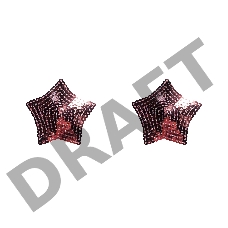 Розовые пэстисы-звездочки Tempest