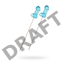 Леденец Sosuчki, «Пенис Blue Curacao», мини, голубой, 42 гр., 2 шт.