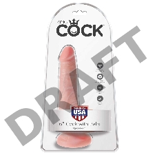 King Cock Фаллоимитатор-реалистик с яичками 6 телесный