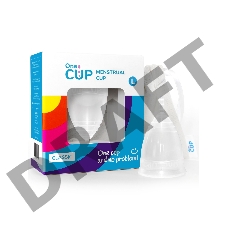 Прозрачная менструальная чаша OneCUP Classic - размер L