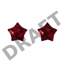 Красные пэстисы-звездочки Tempest