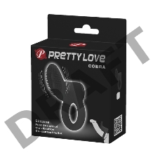 Эрекционное кольцо со стимул.клитора, с вибрацией Pretty Love Cobra
