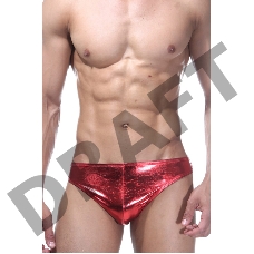 Трусы мужские красные блестящие джоки