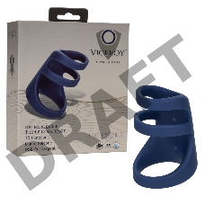 Эрекционное виброкольцо Viceroy™ Rechargeable Triple Cock Cage