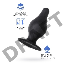 Анальная втулка Erotist Spade L, сайлекспан, чёрный, 11 см