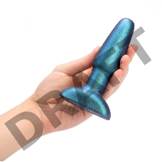 Изумрудная анальная вибропробка Rimming Plug 2 - 15 см.